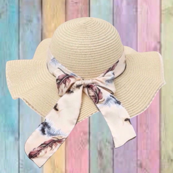 Accessories - Beige Boho Bow Knot Decor Straw Hat